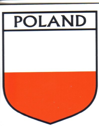 Image 1 of Poland Flag Country Flag Poland Decals Stickers Set of 3