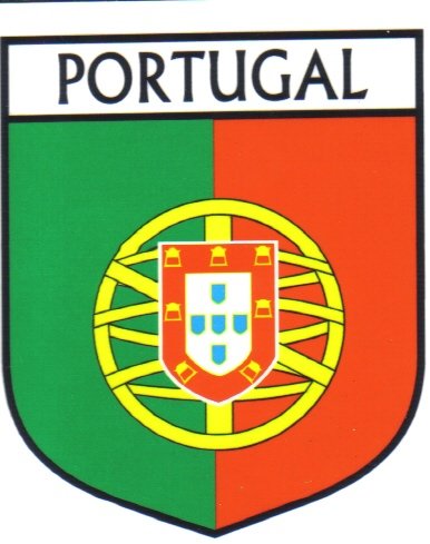 Image 1 of Portugal Flag Country Flag Portugal Decals Stickers Set of 3