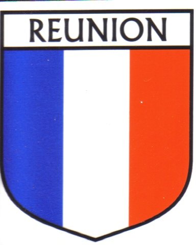 Image 1 of Reunion Flag Country Flag Reunion Decals Stickers Set of 3
