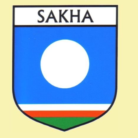 Image 0 of Sakha Flag Country Flag Sakha Decals Stickers Set of 3