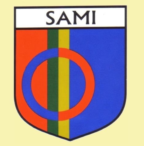 Image 0 of Sami Flag Country Flag Sami Decals Stickers Set of 3