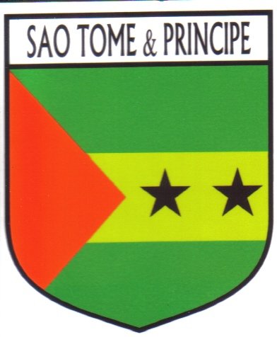 Image 1 of Sao Tome & Principe Flag Country Flag Sao Tome & Principe Decal Sticker