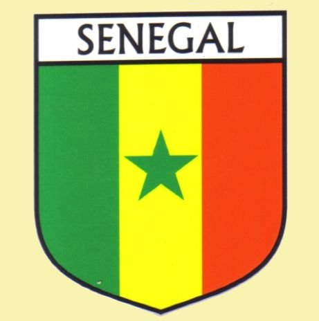 Image 0 of Senegal Flag Country Flag Senegal Decals Stickers Set of 3