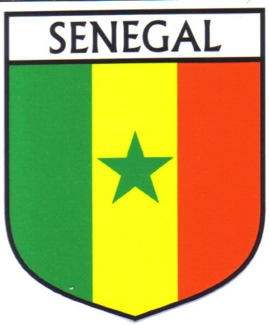 Image 1 of Senegal Flag Country Flag Senegal Decals Stickers Set of 3