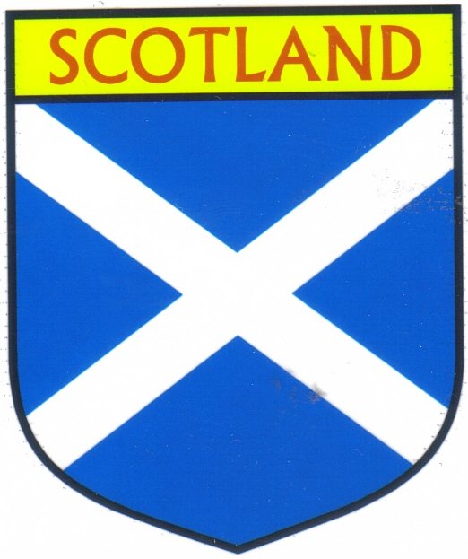 Image 1 of Scotland 2 Flag Country Flag Scotland 2 Decals Stickers Set of 3