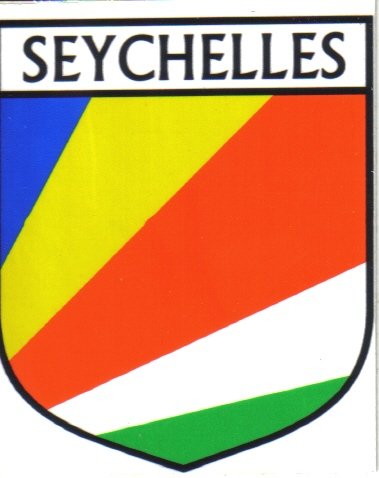 Image 1 of Seychelles Flag Country Flag Seychelles Decals Stickers Set of 3