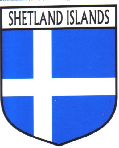 Image 1 of Shetland Islands Flag Country Flag Shetland Islands Decals Stickers Set of 3