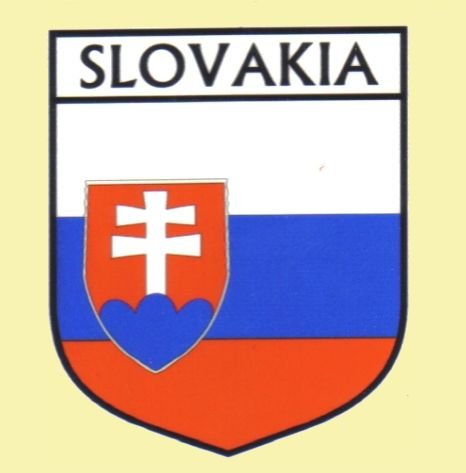 Image 0 of Slovakia Flag Country Flag Slovakia Decal Sticker