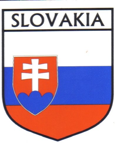 Image 1 of Slovakia Flag Country Flag Slovakia Decals Stickers Set of 3