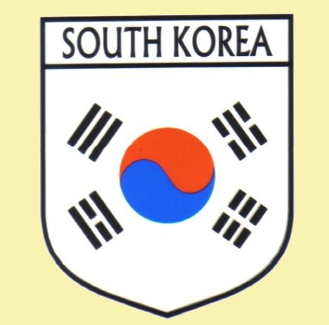Image 0 of South Korea Flag Country Flag South Korea Decals Stickers Set of 3