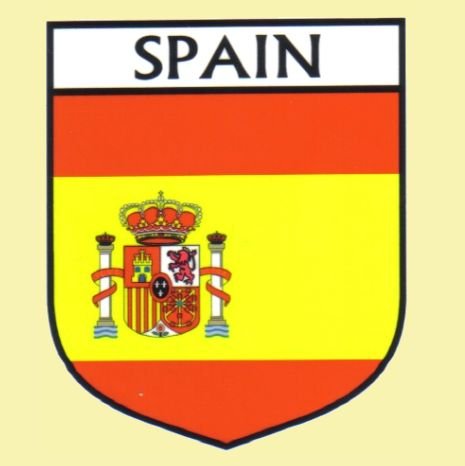Image 0 of Spain Flag Country Flag Spain Decal Sticker