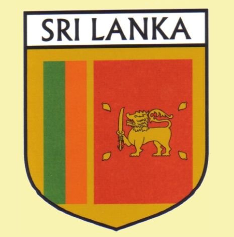 Image 0 of Sri Lanka Flag Country Flag Sri Lanka Decals Stickers Set of 3