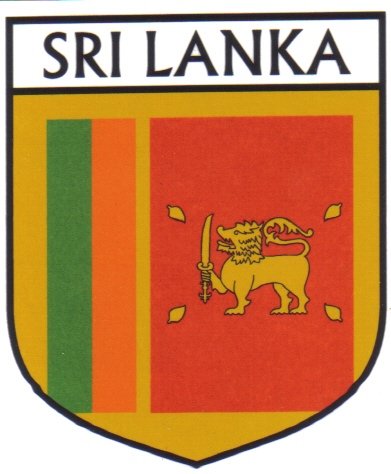 Image 1 of Sri Lanka Flag Country Flag Sri Lanka Decals Stickers Set of 3