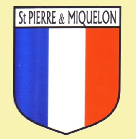 Image 0 of St Pierre & Miquelon Flag Country Flag St Pierre & Miquelon Decal Sticker