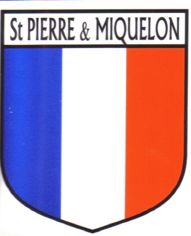 Image 1 of St Pierre & Miquelon Flag Country Flag St Pierre & Miquelon Decal Sticker