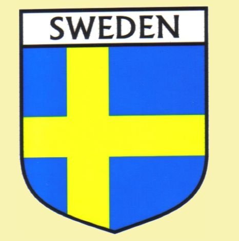 Image 0 of Sweden Flag Country Flag Sweden Decals Stickers Set of 3