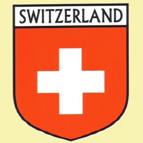 Image 0 of Switzerland Flag Country Flag Switzerland Decals Stickers Set of 3