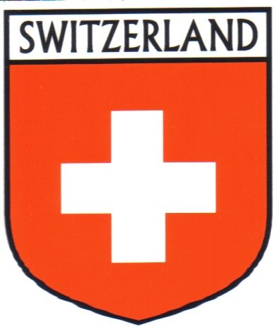 Image 1 of Switzerland Flag Country Flag Switzerland Decals Stickers Set of 3