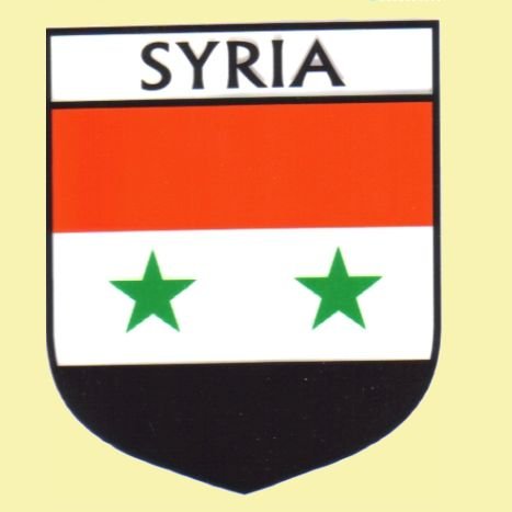 Image 0 of Syria Flag Country Flag Syria Decal Sticker
