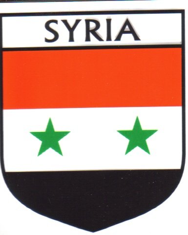 Image 1 of Syria Flag Country Flag Syria Decals Stickers Set of 3