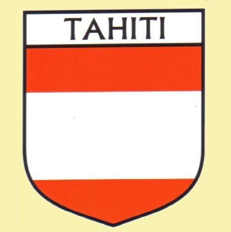 Image 0 of Tahiti Flag Country Flag Tahiti Decal Sticker