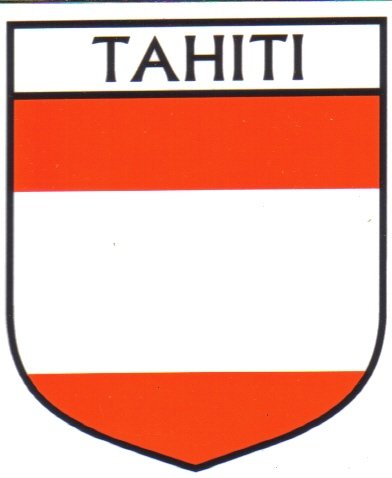 Image 1 of Tahiti Flag Country Flag Tahiti Decal Sticker