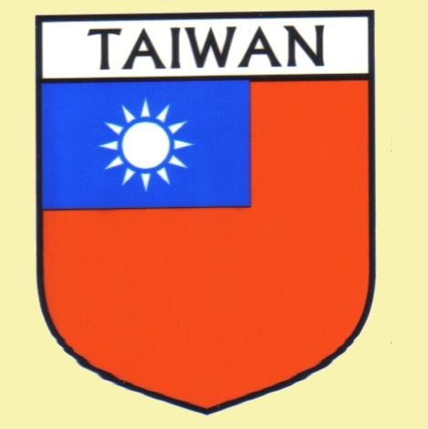 Image 0 of Taiwan Flag Country Flag Taiwan Decal Sticker