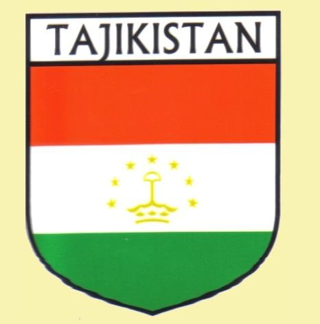 Image 0 of Tajikistan Flag Country Flag Tajikistan Decals Stickers Set of 3