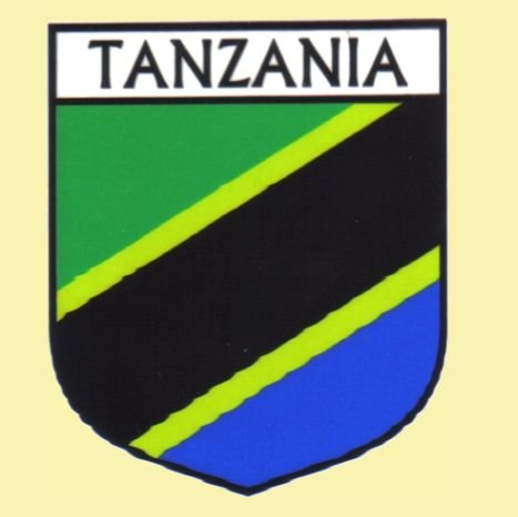 Image 0 of Tanzania Flag Country Flag Tanzania Decals Stickers Set of 3