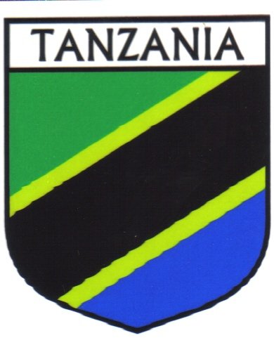 Image 1 of Tanzania Flag Country Flag Tanzania Decals Stickers Set of 3