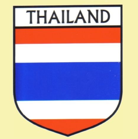 Image 0 of Thailand Flag Country Flag Thailand Decals Stickers Set of 3