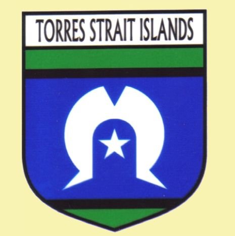 Image 0 of Torres Strait Islands Flag Country Flag Torres Strait Islands Decal Sticker