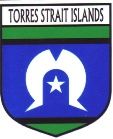 Image 1 of Torres Strait Islands Flag Country Flag Torres Strait Decals Stickers Set of 3