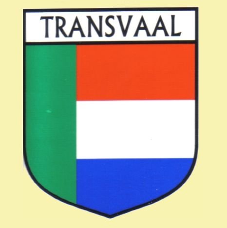 Image 0 of Transvaal Flag Country Flag Transvaal Decals Stickers Set of 3
