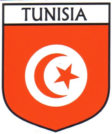 Image 1 of Tunisia Flag Country Flag Tunisia Decal Sticker