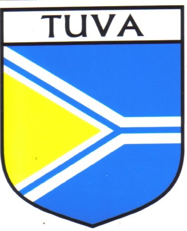Image 1 of Tuva Flag Country Flag Tuva Decal Sticker