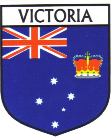 Image 1 of Victoria Flag State Flag of Victoria Decals Stickers Set of 3