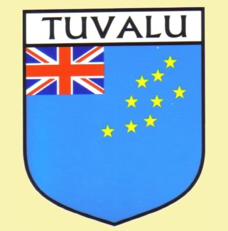 Image 0 of Tuvalu Flag Country Flag Tuvalu Decals Stickers Set of 3