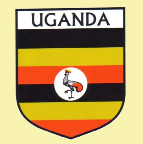 Image 0 of Uganda Flag Country Flag Uganda Decal Sticker