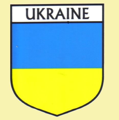 Image 0 of Ukraine Flag Country Flag Ukraine Decals Stickers Set of 3