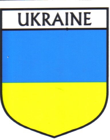 Image 1 of Ukraine Flag Country Flag Ukraine Decals Stickers Set of 3