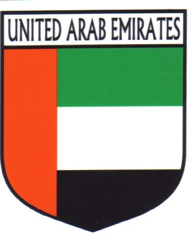 Image 1 of United Arab Emirates Flag Country Flag United Arab Emirates Decal Sticker