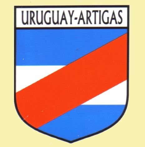 Image 0 of Uruguay-Artigas Flag Country Flag Uruguay-Artigas Decals Stickers Set of 3