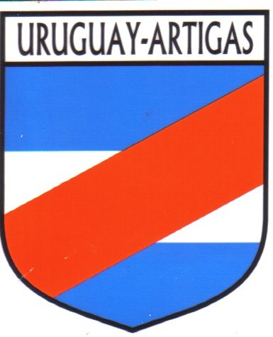 Image 1 of Uruguay-Artigas Flag Country Flag Uruguay-Artigas Decals Stickers Set of 3