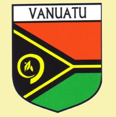 Image 0 of Vanuatu Flag Country Flag Vanuatu Decal Sticker