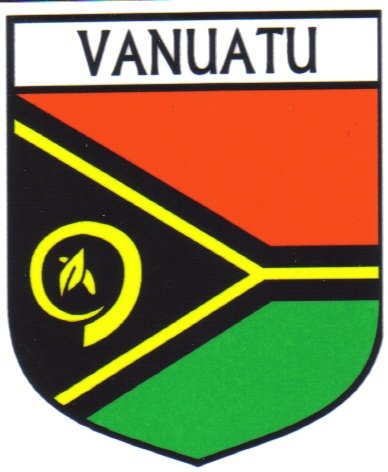 Image 1 of Vanuatu Flag Country Flag Vanuatu Decal Sticker