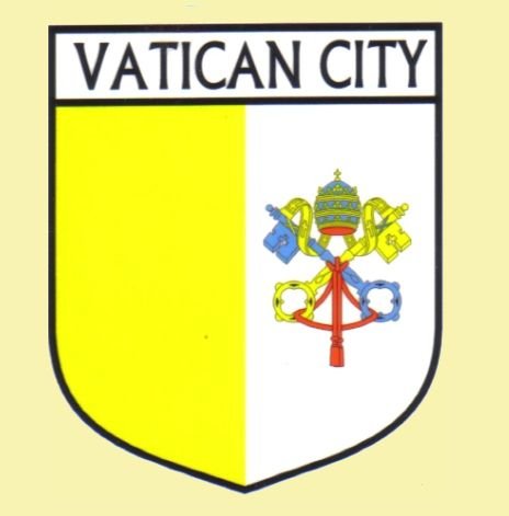 Image 0 of Vatican City Flag Country Flag Vatican City Decal Sticker