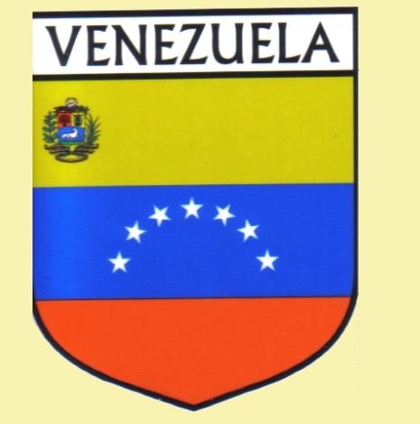 Image 0 of Venezuela Flag Country Flag Venezuela Decals Stickers Set of 3