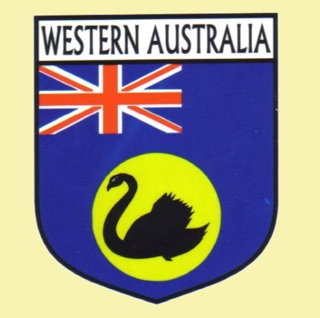 Image 0 of Western Australia Flag State Flag of Western Australia Decals Stickers Set of 3