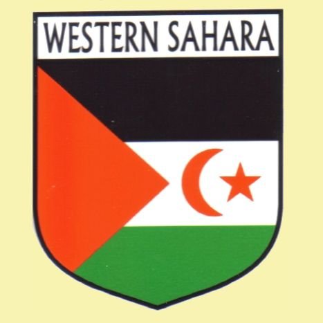 Image 0 of Western Sahara Flag Country Flag Western Sahara Decal Sticker